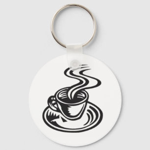 Chaveiro Uma chávena de café é a chave