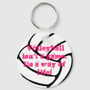 Chaveiro Uma corrente chave do voleibol maravilhoso
