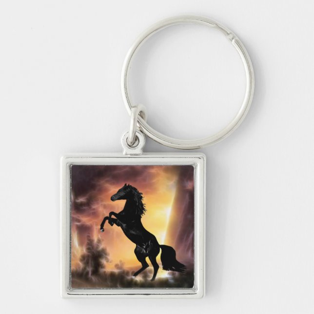 Chaveiro Uma criação de cavalos frisesianos (Frente)