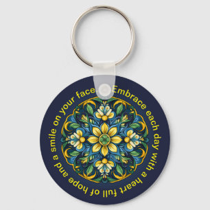 Chaveiro 💚 💙 💛 Uma Elegância Azulejo Única: Jardim da Me