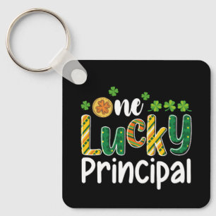 Chaveiro Uma Escola Principal Sortuda no Dia de São Patríci