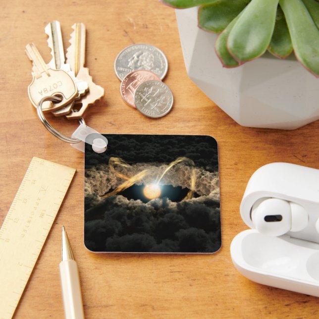 Chaveiro Uma Estrela Cercada Por Um Disco Protoplanetário (Mesa)