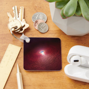 Chaveiro Uma Estrela Neutrônica Com Um Disco De Poeira Quen