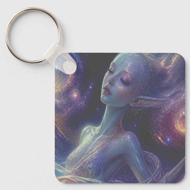 Chaveiro Uma Garota Extraterrestre/ Alien Está Indo Dormir (Frente)