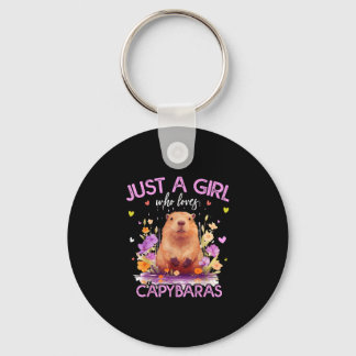 Chaveiro Uma garota que ama capivaras para mulheres girlspn