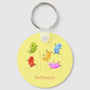 Chaveiro Uma ilustração de cartoon de boas-vindas felizes