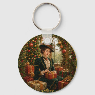 Chaveiro Uma Manhã de Natal Vitoriana