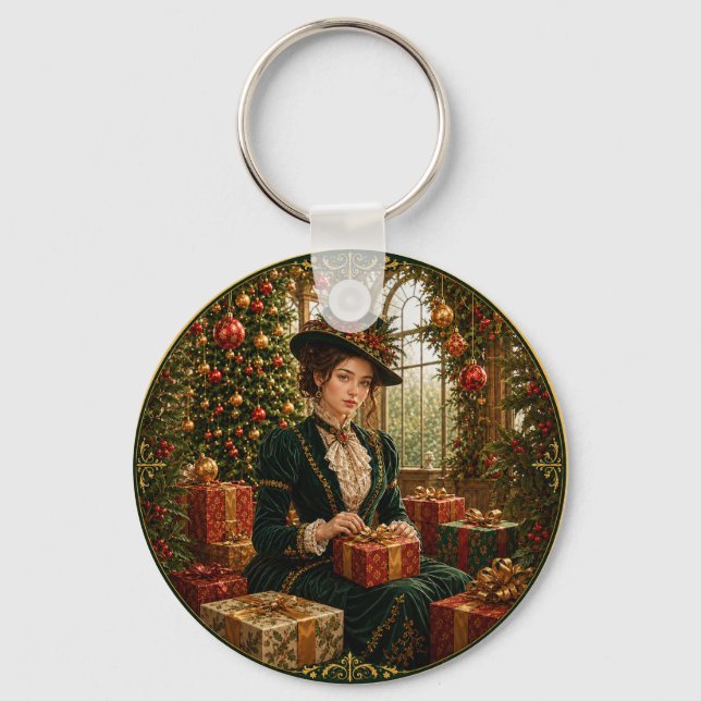 Chaveiro Uma Manhã de Natal Vitoriana (Verso)