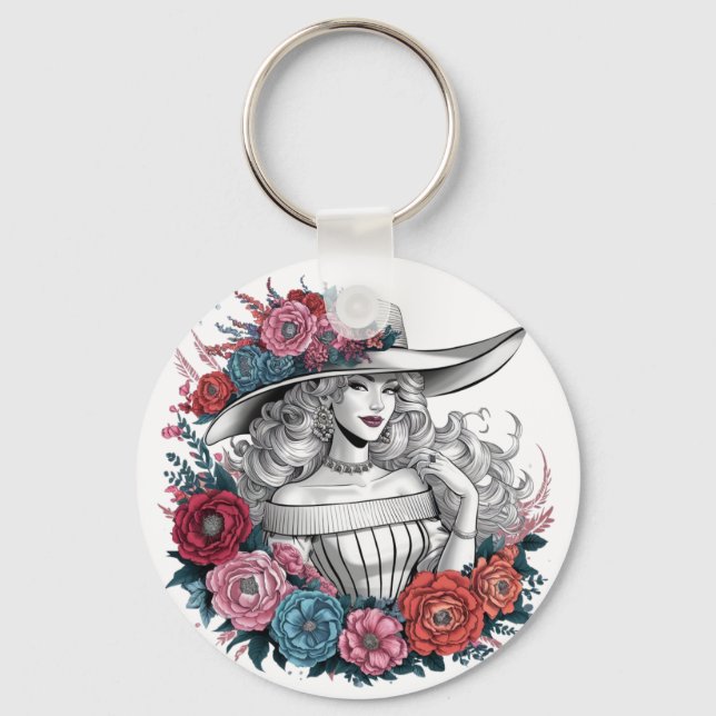 Chaveiro Uma mulher bonita (Frente)