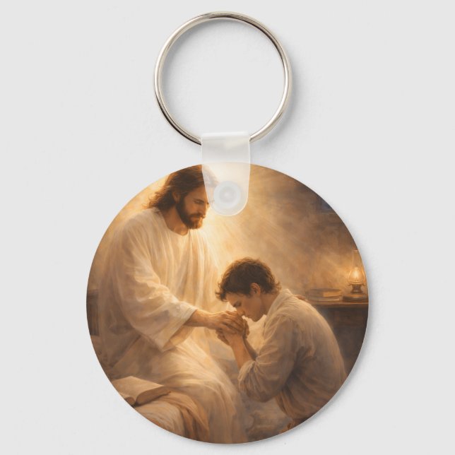 Chaveiro Uma Oração de Joelhos com Jesus (Frente)