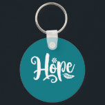 Chaveiro Uma Palavra Que Diz Caligrafia Cursiva Esperança<br><div class="desc">Esperança. Citações inspiracionais e motivacionais e dizendo design com mensagem positiva e elevando o slogan da vida. Legal mercadoria de tipografia artística para aqueles que buscam uma palavra que defina sua atitude e boa vibração. Perfeito para aqueles que amam palavras sarcásticas engraçadas, humor espirituoso, atitude sombria e sarcasmo. presente de...</div>