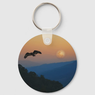 Chaveiro Uma subida das águias no fullmoon