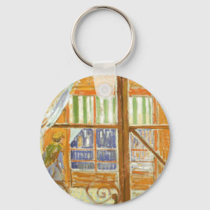 Chaveiro Uma vitrine de açougue de porco por Vincent van Go