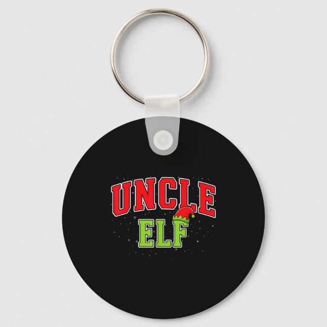 Chaveiro Uncle Elf Christmas Family Matching Group Xmas Unc (Frente)