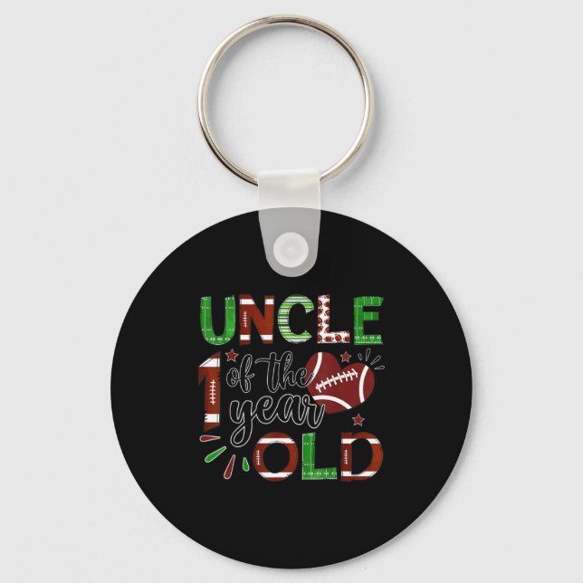 Chaveiro Uncle Of The 1 Year Old Football 1st Birthday Boy  (Frente)