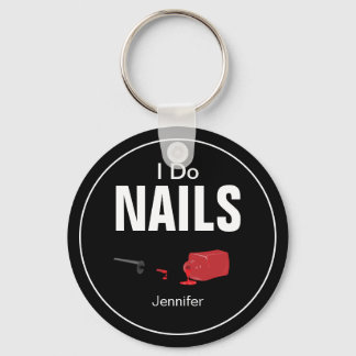 Chaveiro Unhas do Black Red Modern I (Nail Technician)