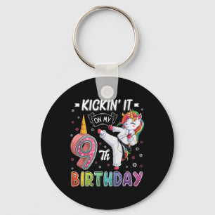 Chaveiro Unicorn Karate 9º Aniversário 9 Anos