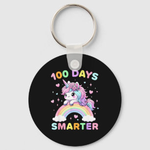 Chaveiro Unicórnio 100 Dias Mais Inteligente 100º Dia de Es