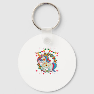 Chaveiro Unicórnio Cinco De Mayo Festa T-Shirt Mexicano Fof