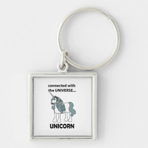 Chaveiro Unicórnio Conectado Ao Universo Unicórnio