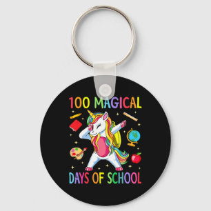 Chaveiro Unicórnio do 100º Dia de Escola 100 Dias Mágicos E