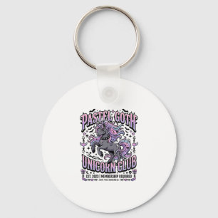 Chaveiro Unicórnio Pastel Goth Unicórnio Clube Comercial Ad