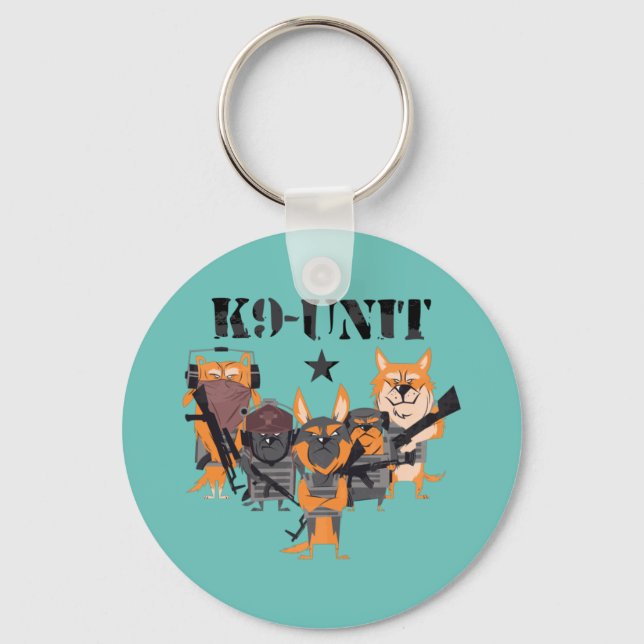 Chaveiro Unidade K9 de Cães de Polícia (Frente)