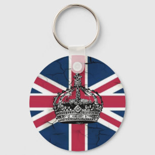 Chaveiro Union Jack Flag Queen of England Diamond Jubilee