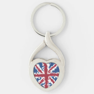 Chaveiro Union Jack Liquid Art