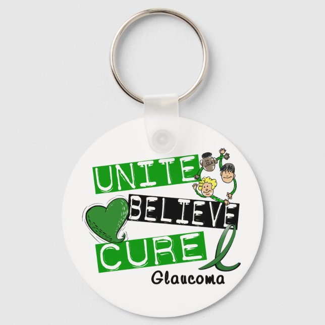 Chaveiro UNITE CREIEVE CURE Glaucoma (Frente)