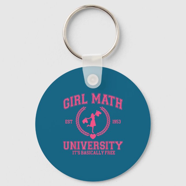 Chaveiro Universidade de Matemática de Menina É Basicamente (Frente)