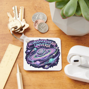 Chaveiro Universo Neurodiverso Neon Orgulho