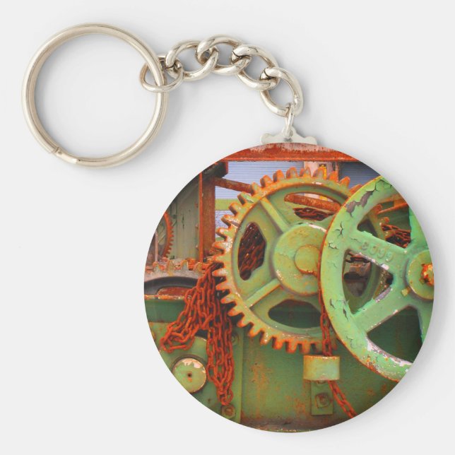 Chaveiro Urnas de Máquinas Antigas Da Fábrica Rodas Vieux H (Frente)