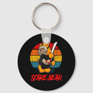 Chaveiro Urso Assustador Urso Horrível Com Faca Assustador