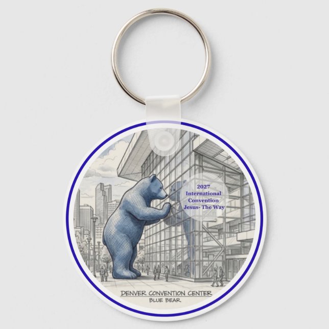 Chaveiro Urso Azul (Frente)