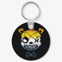 Urso Colorido da Bandeira do Orgulho Goth AroAce
