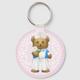 Chaveiro Urso da enfermeira - urso de ursinho