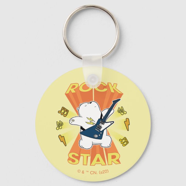 Chaveiro Urso de Gelo - Estrela de Rock (Frente)