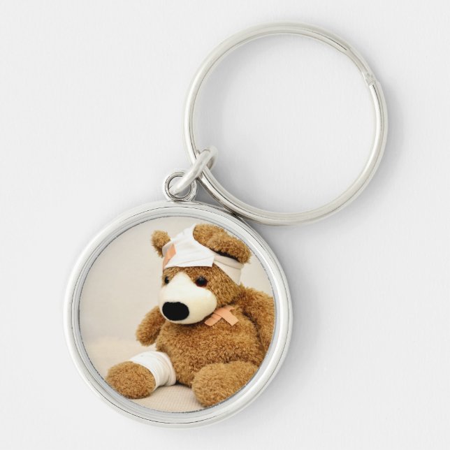Chaveiro urso de pelúcia animal personalizado (Frente)