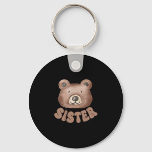 Chaveiro Urso de pelúcia irmã aniversário de 1 ano menino m