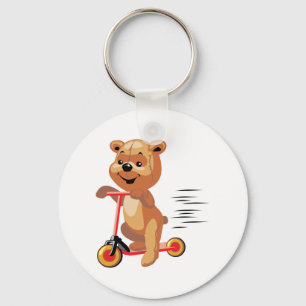 Chaveiro urso de scooter bobo