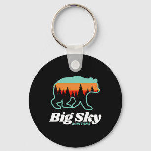 Chaveiro Urso de Snowboard do Big Sky Montana