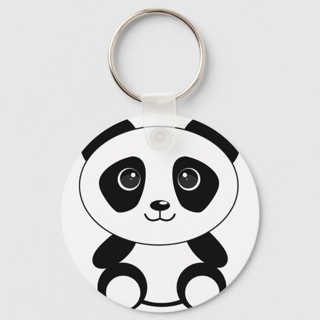 Chaveiro Urso engraçado panda urso panda animais (Frente)