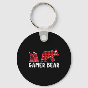 Chaveiro Urso Gamer Trenó Natal Família Combinando Xmas P