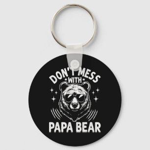 Chaveiro Urso Pai Engraçado Não Brinque Com Urso Pai Engraç