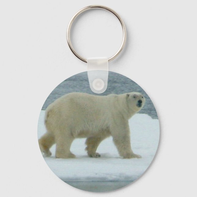 Chaveiro Urso Polar Branco (Frente)