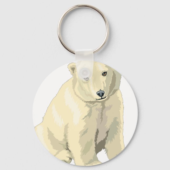 Chaveiro Urso Polar Fofo (Frente)
