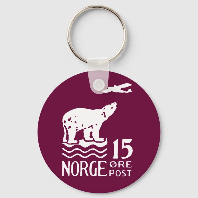 Chaveiro Urso Polar Norueguês 1925 (Frente)