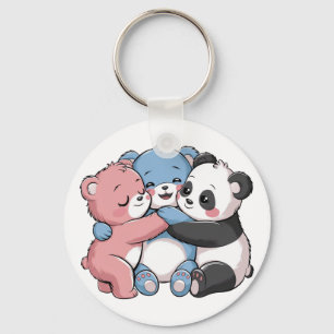 Chaveiro Ursos de Teddy Bonitos com Panda