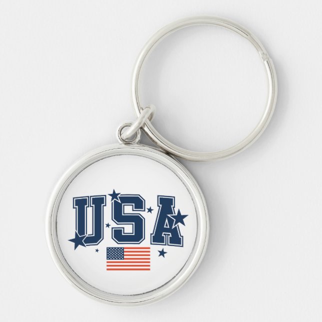 Chaveiro USA Flag Keychain (Frente)